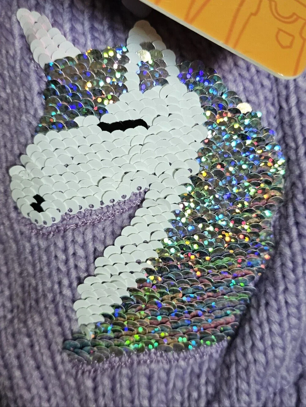 💙 2/$15 Girls Purple Hat & Gloves Set! Size S/M Unicorn!
